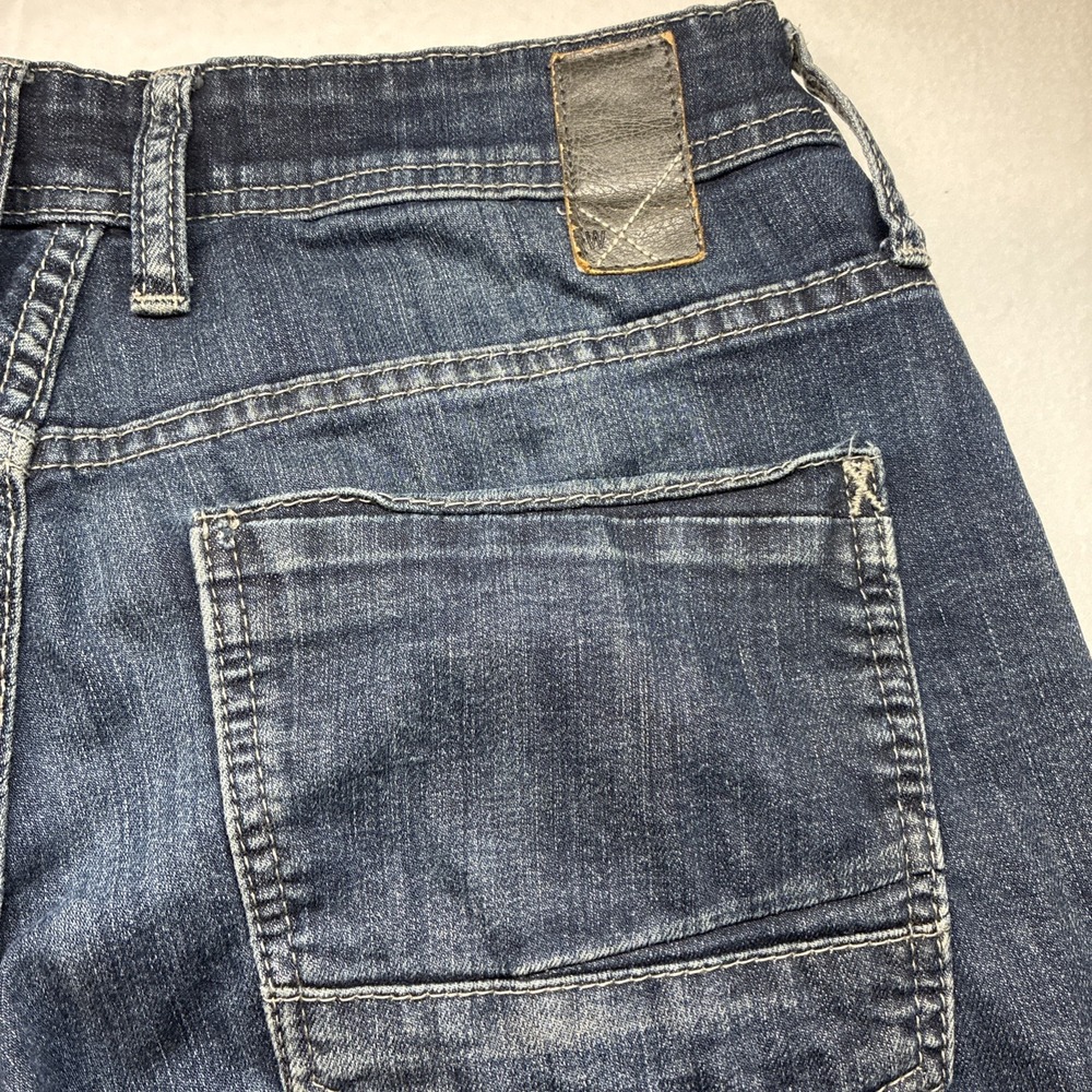 Departwest Trouper Distressed Jeans Mens Tag 30x32 (Fits 30x31) Denim Whiskered - Picture 7 of 13